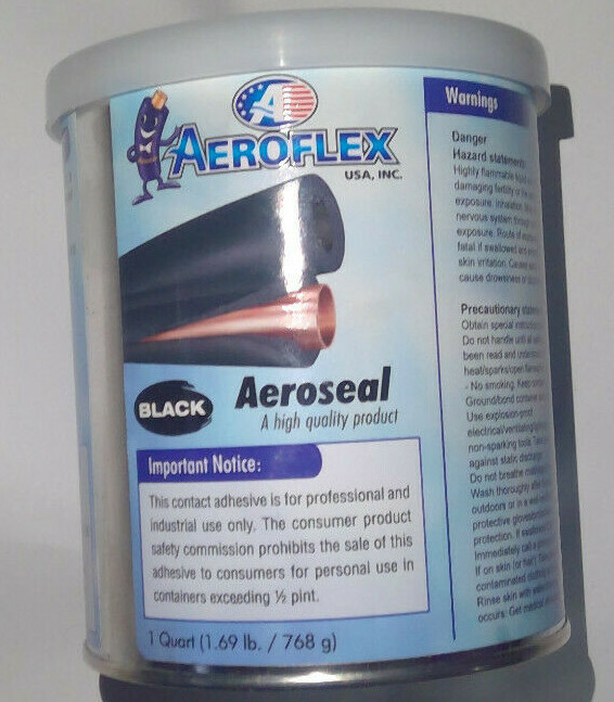 1 NEW Aeroseal Black 1 Quart by Aeroflex USA