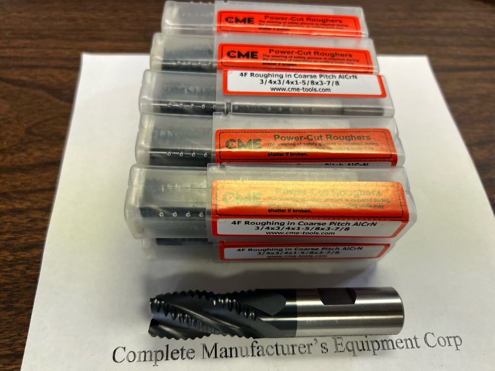 10pcs 3/4″ M42 cobalt roughing end mills AlCrN coated Coarse Pitch 1002-CO-34TN