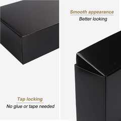 Black Corrugated Cardboard Boxes 20-Pack
