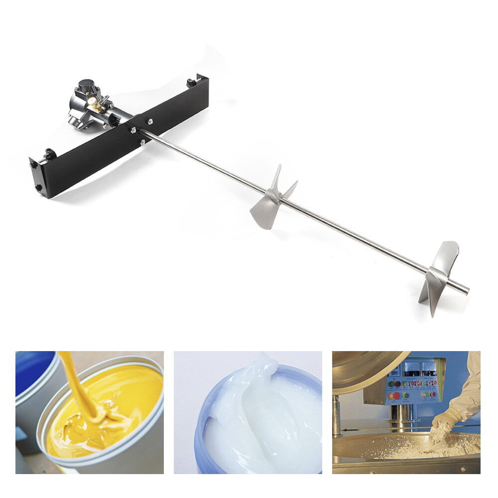 50 Gallon Pneumatic Bracket Mixer Tank Barrel Air Mix Stainless Steel Paint1/2HP