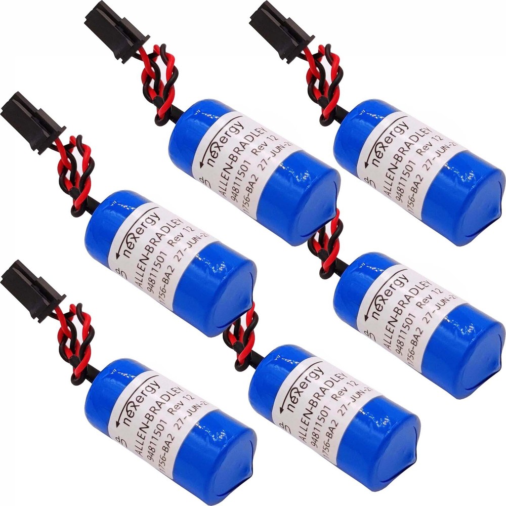 6x 1.2Ah Replace PLC Battery for 1756-BA2 BR2/3A-AB 1745-B1 3.0V