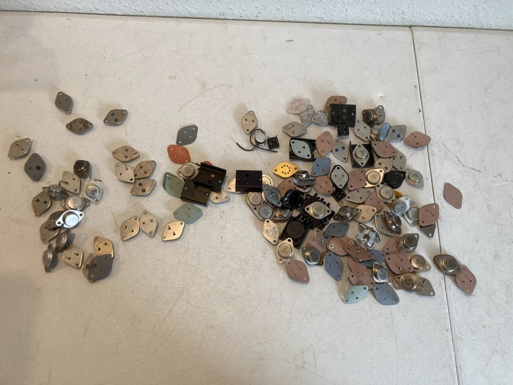 Vintage Transistor Assortment Lot – New Old Stock, 50+ Pc Lot – 1 Lb 9oz