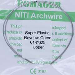 10×Dental Orthodontic Niti Rectangular Arch Wires Reverse Curve 14×25 Upper
