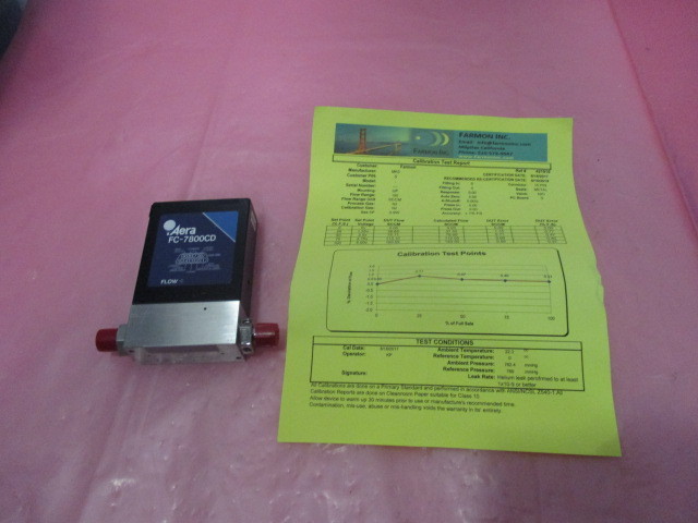 Aera FC-7800CD Mass Flow Controller MFC, N2, 3 SLPM, 421469