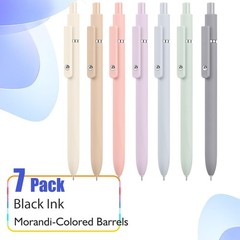 7PC 0 5mm Fine Point Gel Pens Quick Dry Black Ink Smooth Writing Journaling