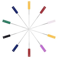 5 Packs Dental Broaches Barbed Endo Needles Files Endo Root Canal 25mm 20-60#
