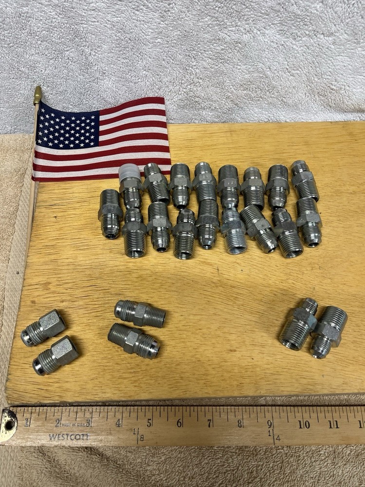 Many 1/2 and 3/8 flare fittings for gas connections, appliance connections..