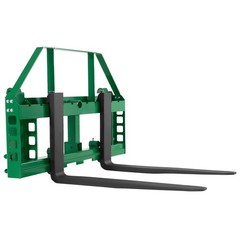 VEVOR Pallet Fork Frame Attachment w/42″ Skid Steer Forks JD Tractors 4000 lbs