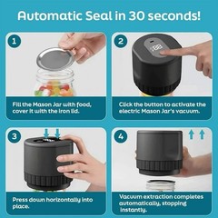 Mason Jar Electric Portable Vacuum Sealing Machine KZ-80S