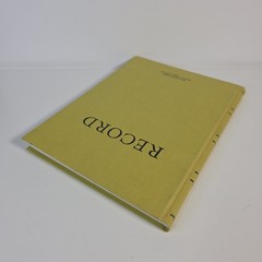 Vintage Federal Supply Service Record Book Set Of 2 Green Cloth Ruled Paper