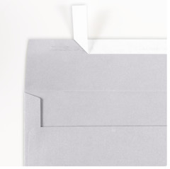 LUXPaper A7 Invitation Envelopes 5.25 x 7.25 80lb Silver Metallic Peel & Stick