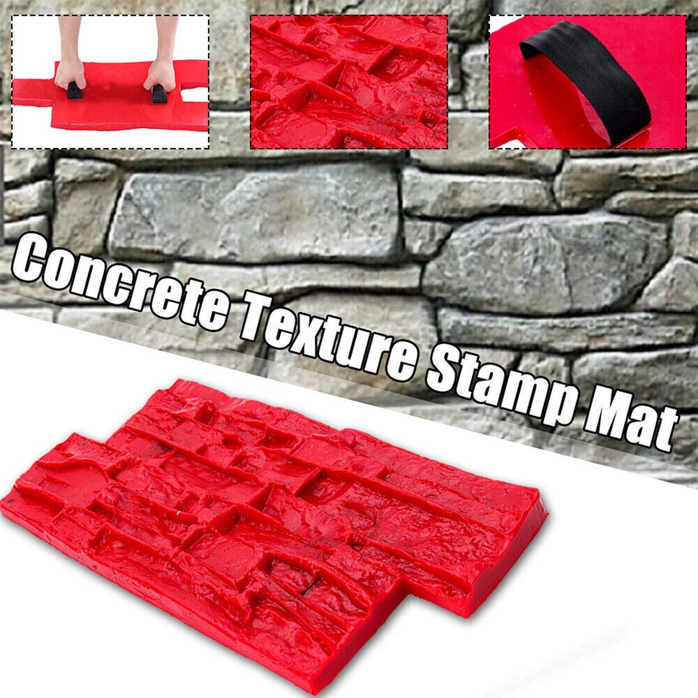 Concrete Molds Plaster Wall Stone Cement Tiles Mould Cement Texture Stone Mat US