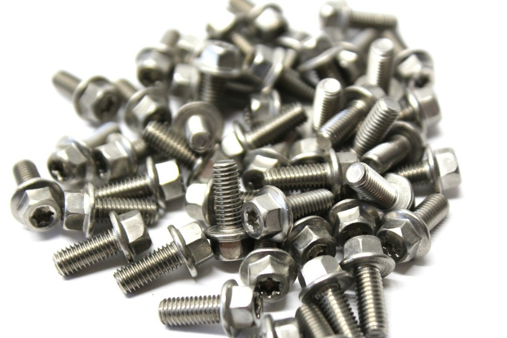 M5-0.8 x 12mm Flange Hex / Star Head Bolts Hex Screws Stainless Steel