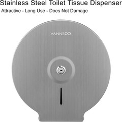 Commercial Jumbo Toilet Paper Dispenser, Wall Mount Stainless Steel 9 Inch Roll