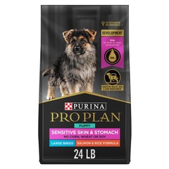 Purina Pro Plan Sensitive Skin and Stomach Large Breed Puppy Food Salmon, 24 lb