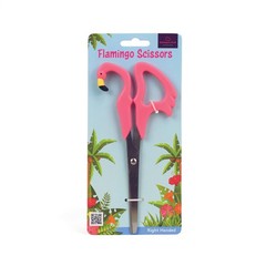 Flamingo Scissors – Pink Plastic Handled Animal Scissors with 4-Inch/10 cm Steel