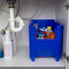 13014 Stak-N-Store Heavy Duty Stackable Open Front Plastic Storage Container Bin