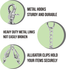 Metal Glove Clip Heavy Duty Glove Clips for Work Glove Holders Safety Glove Clip