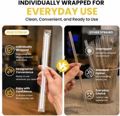 100x 16oz Clear Plastic Cups w/Lids & Straws, Heavy Duty Cold Drink