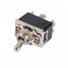 2x DPDT 6-Pin 3-Position On/Off/On Metal Toggle Switch 240V/15A 120V/20A AC