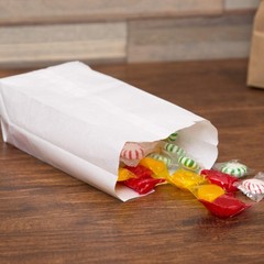 Duro White Paper Lunch Bags – Durable Kraft Bags, 2 Lb 100 Count,