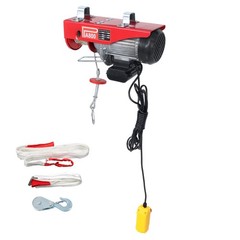 Mini Electric Hoist 1760lbs 14ft/4.2m Crane Winch Wired Remote Control 1350W