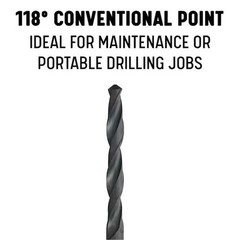 1/4 in Carbon Steel NPT Pipe Tap & 7/16 in HSS Drill Bit Set 2-Piece Threading