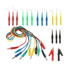 22pcs Automotive Back Probe kit Multimeter Test Leads Alligator Clips Wire Tool