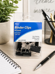 Allary #FD7005 Binder Clips, 8ct (6 x 3/4″ and 2 x 1″)