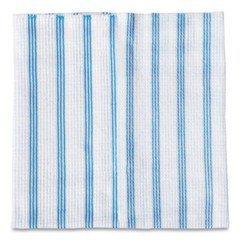 Rubbermaid Commercial HYGEN 2134283 Cleaning Cloths – Blu/Wht Strps (600/CT) New