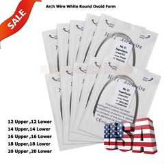 100pcs 10packs Dental Orthodontic Super Elastic Niti Arch Wire Round Ovoid Form