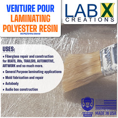 VP PREMIUM 1 Gallon POLYESTER RESIN +MEKP (Laminating fiberglass, biaxle, cloth)
