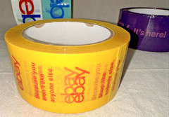 eBay Branded Packing Tape 2″ x 75′ 4 Roll Set Multi Color New