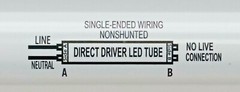 2x KT-LED12T8-36GC-850-DX2 12W 3′ LED T8 5000K 36″ Coated Glass Tube Light Bulb