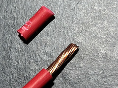 Prestolite #8awg SXL SAE J1128 XLPE Automotive Lead/Primary Wire 125C Red /25ft