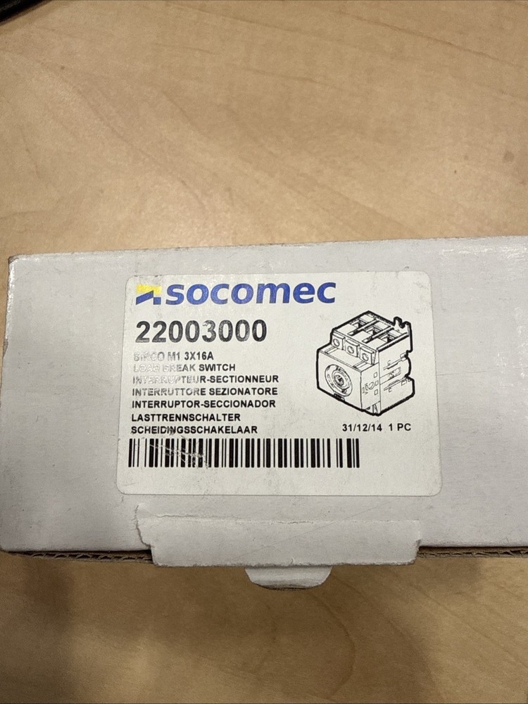 Socomec Load Break Switch 22003000 New