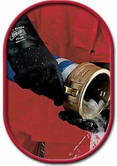 Showa 7714R 10 Men’s Large Black Knight PVC Gloves 14″ Chemical Resistant Qty