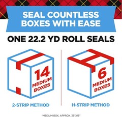 Scotch Heavy Duty Shipping Tape 1.88″ x 22.2 Yd, 6 Rolls with Dispensers, NEW!..
