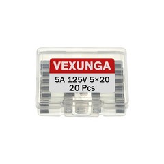 20pcs 5A 125V Christmas Light Fuses 5 Amp 125 Volt Max Glass Fuses…