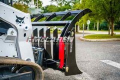 Skid Steer Rock Rake Root Grapple Attachment for Kubota Machines 78″ Wide