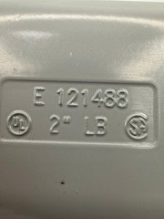 2″ LB Conduit Body Fitting PVC Plastic 71.2 CU. IN