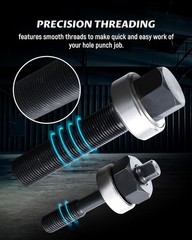 Versatile Manual Punch Kit – Heavy-Duty Metal Cutter with Multiple Hole Sizes