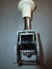 English dater Grey ink pad Rexel working used condition + paper original box