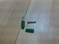 Lot/5 Vintage HH Smith 455 GREEN Solderless Banana Male Plug,15 Amps 1 KV.NOS