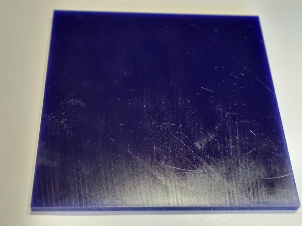 1/4″ x 6″ X 6″ URETHANE / POLYURETHANE 90 A DARK BLUE SHEET