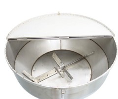 200KG/440LBS Stainless Feed Mixer Granular Plastic Mixer Machine W/Wheel 220V