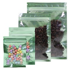 New Flat Clear/Green/Silver Mylar QuickQlick™ Bags Pouches Variety Sizes