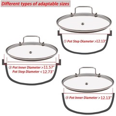 LC LICTOP 12 Inch Pot Lid, Universal Pot and Pan Cover Replacement – Dishwasher