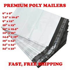 POLY MAILERS SHIPPING ENVELOPES SELF SEALING PLASTIC MAILING BAGS CHOOSE SIZE