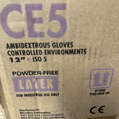 Microflex CE5-512-XL Ambidextrous Latex Gloves 12″ ISO5 size XL Extra large